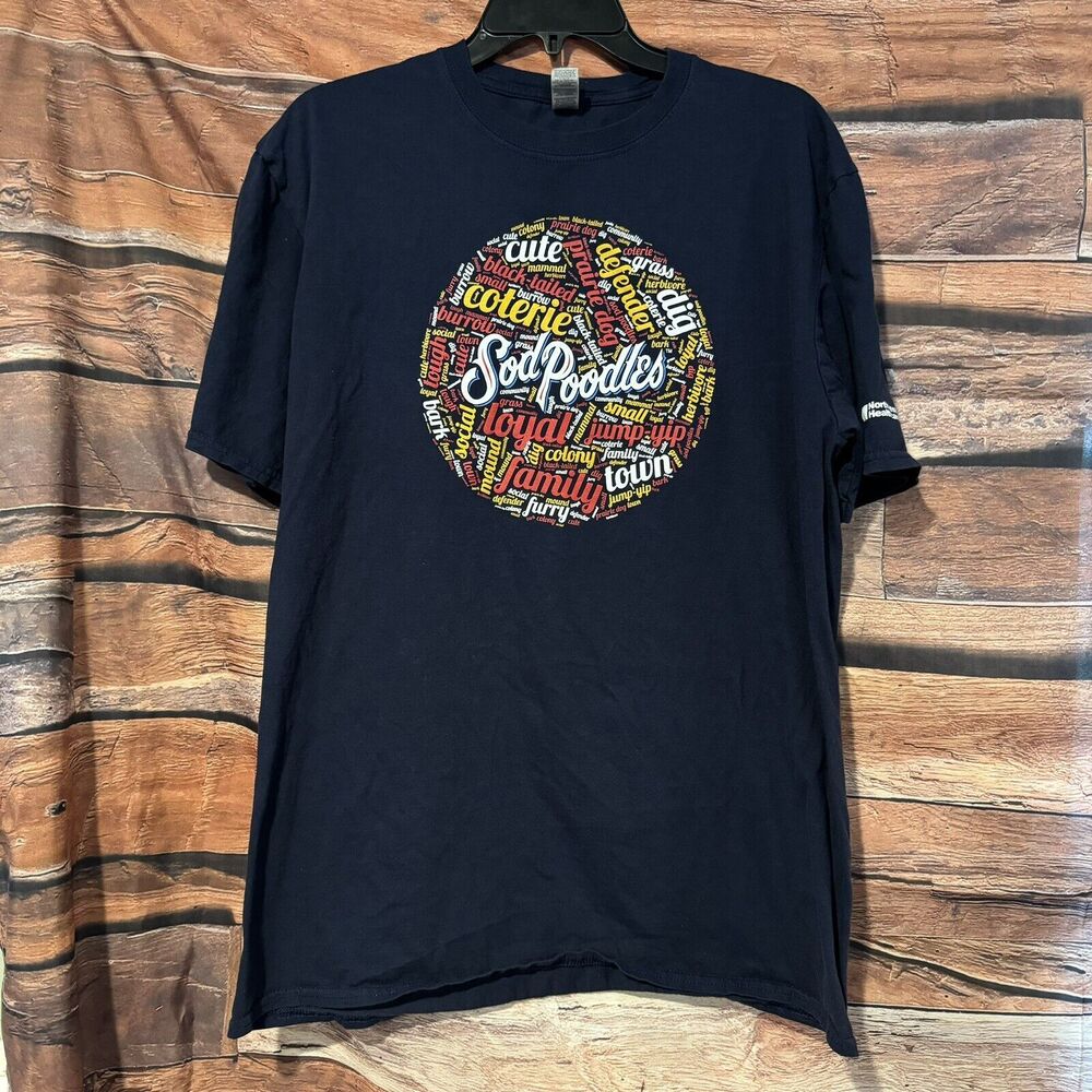 Amarillo Sod Poodles T-Shirt Mens XL Blue Minor League MiLB Baseball Promo